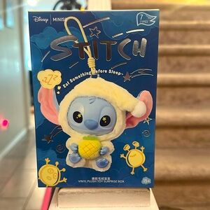 Disney Miniso Stitch Eat Something Before Sleep vinyl plush